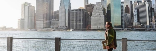 Corporate city skyline